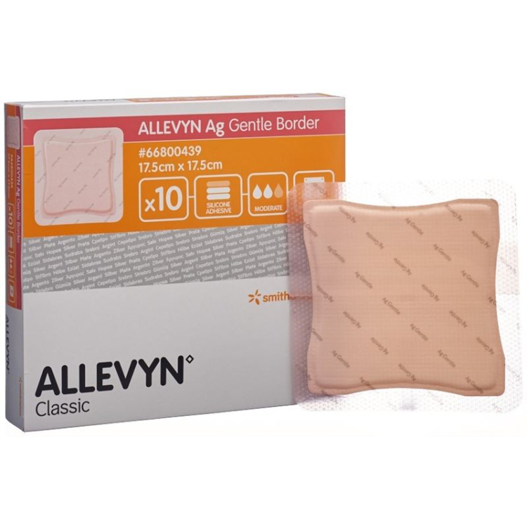 Επίδεσμος πληγών Allevyn Ag GB 17,5x17,5cm 10 τεμ