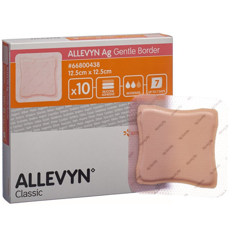 Επίδεσμος πληγών Allevyn Ag GB 12,5x12,5cm 10 τεμ