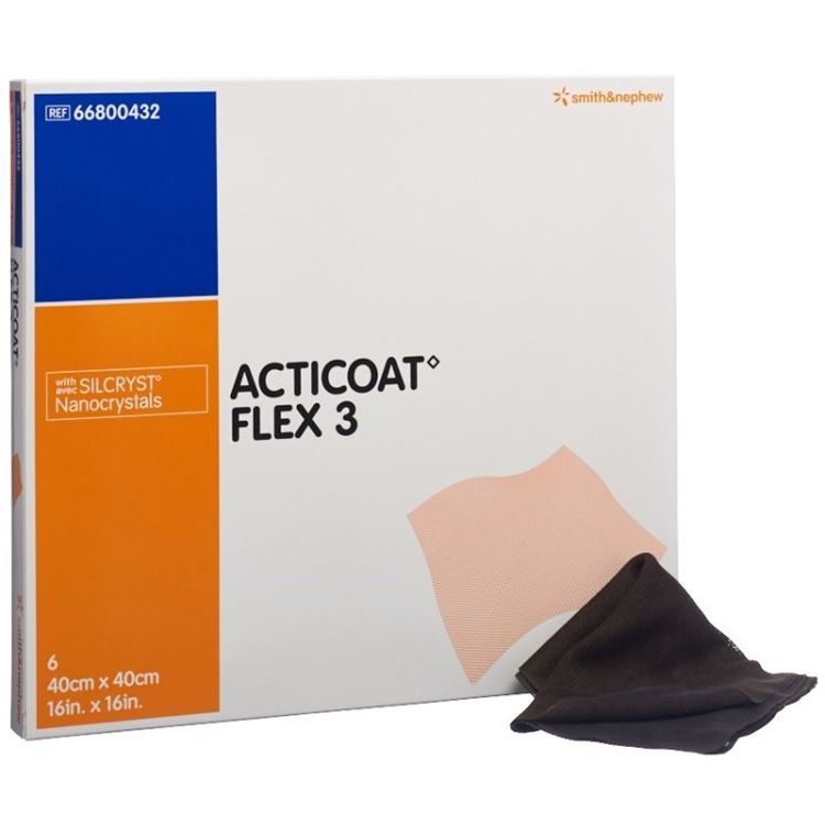 Acticoat Flex 3 превръзка за рани 40x40см 6 бр