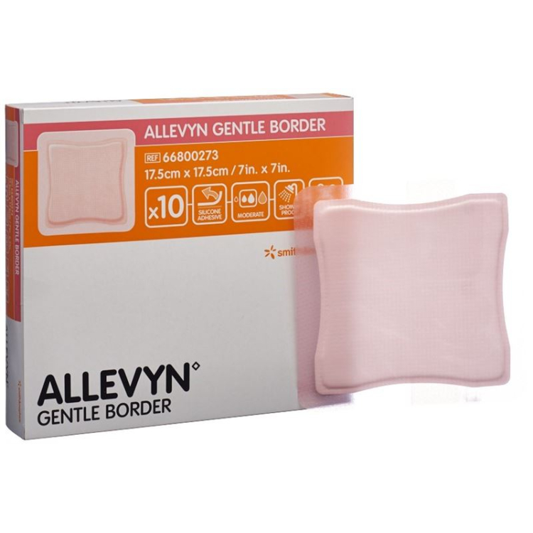 Επίδεσμος πληγών Allevyn Gentle Border 17,5x17,5cm 10 τμχ