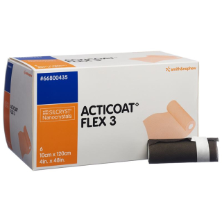 Acticoat Flex 3 伤口敷料 10x120cm 6 件