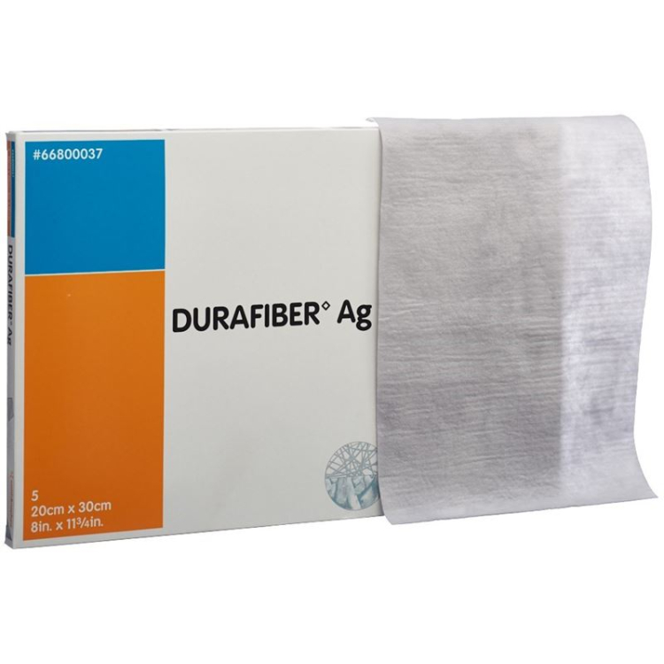 Durafiber AG žaizdų tvarstis 20x30cm sterilus 5 vnt