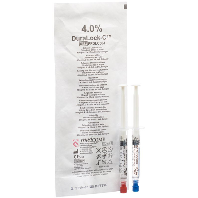 DuraLock-C Pre-Filled Syringe 4% 2x2.5ml Set