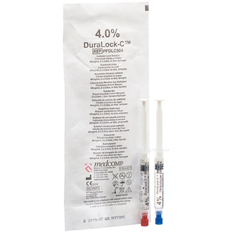 DuraLock-C Pre-Filled Syringe 4% 2x2.5ml Set 30 pcs