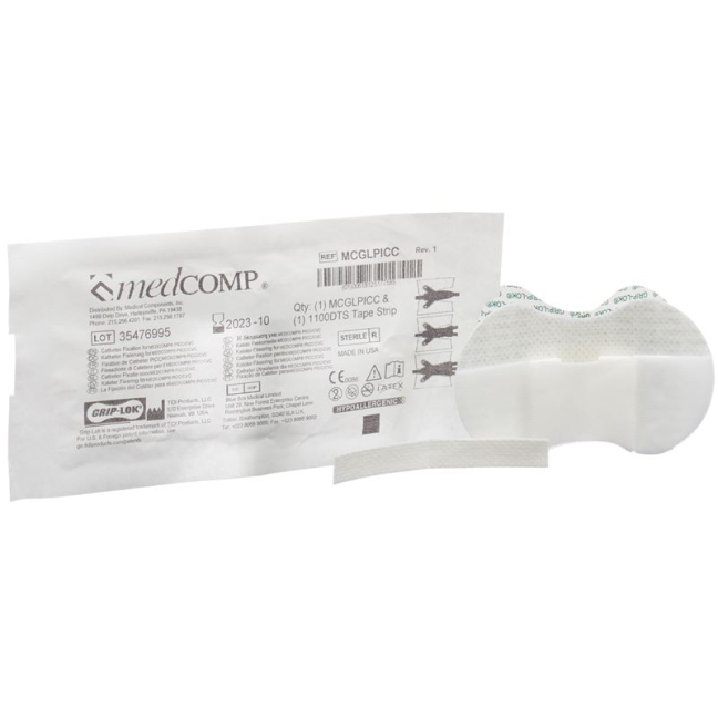 Grip-Lok Catheter Securement Medcomp PICC/CVC 50 pcs