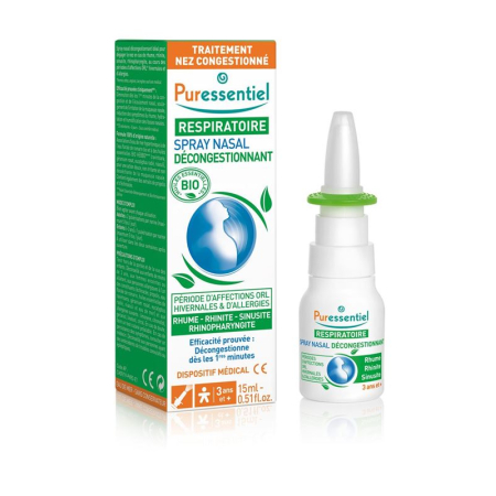 PURESSENTIEL Abschw Nasenspräth Öle Bio - Natural Nasal Spray