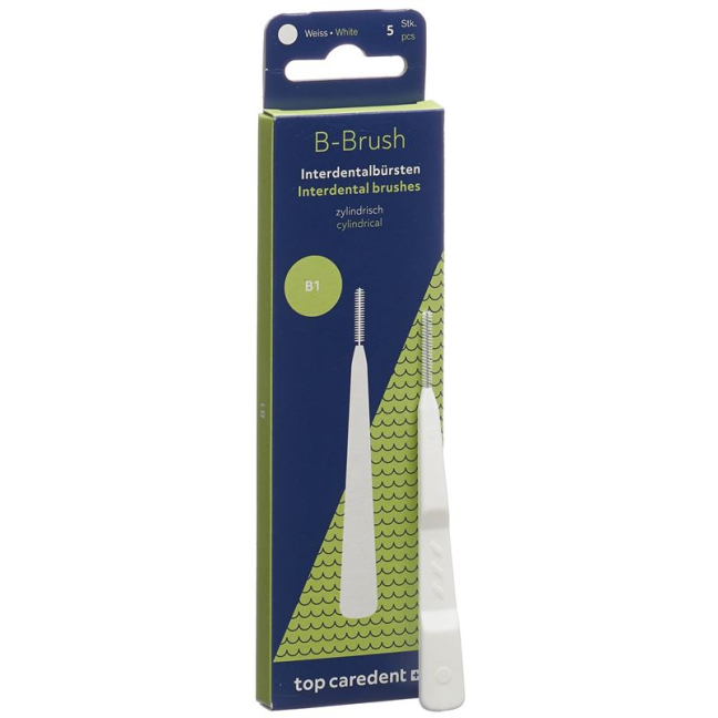 Top Caredent B1 IDBG-W brossette interdentaire blanche >1.1mm 5 pcs