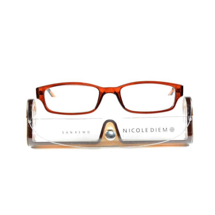 Nicole Diem lunettes de lecture 1.50dpt San Remo marron/cristal