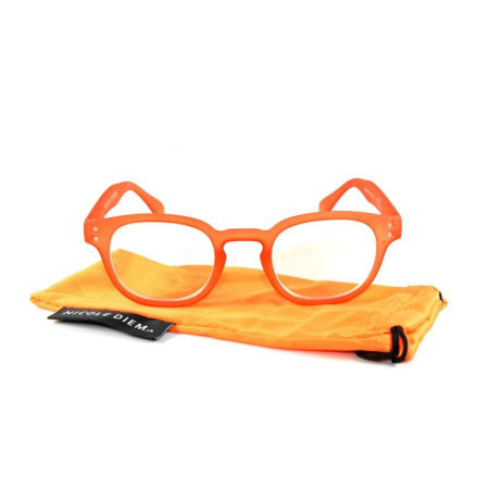 Nicole Diem reading glasses 1.00dpt Romeo BB apricot