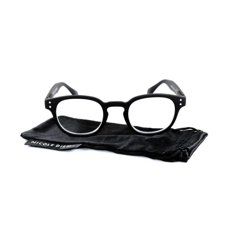 Nicole Diem reading glasses 2.00dpt Romeo BB black