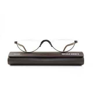 Óculos de leitura Nicole Diem 1.50dpt marrom Churchill
