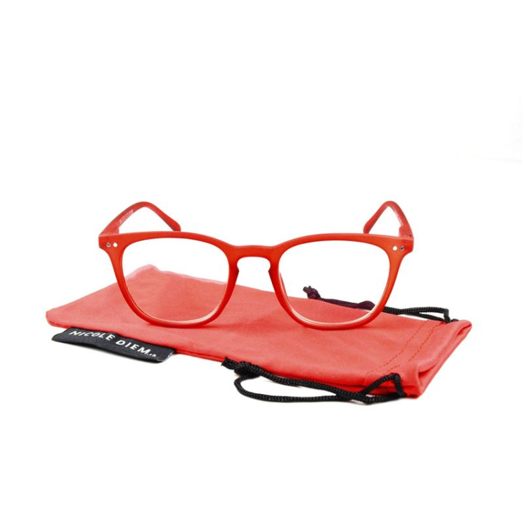 Nicole Diem reading glasses 1.00dpt Julia BB red