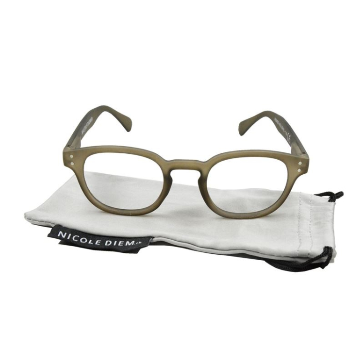 Nicole Diem reading glasses 1.00dpt Romeo BB light gray