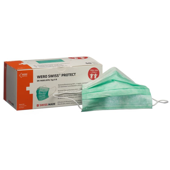 Buy WERO SWISS Protect Mask Type IIR Small at Beeovita, Healthy products from Switzerland