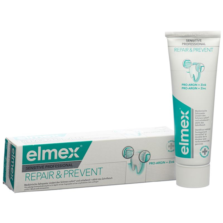 elmex SENSITIVE PROFESSIONEL REPARATION & FOREBYG Zahnpasta 2 x 75 ml