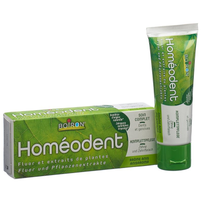 Homeodent cuidado de dentes e gengivas tubo completo de erva-doce 75 ml