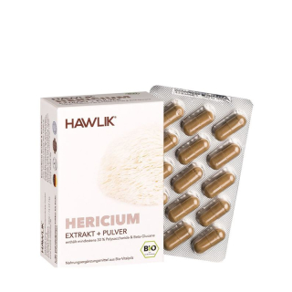 Hawlik Hericium Extract + Powder Caps 60 pcs