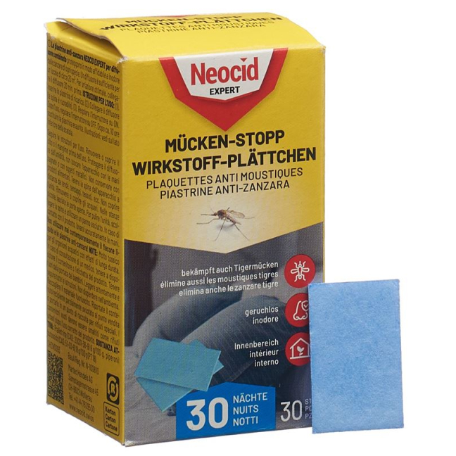Neocid EXPERT Mückenstopp Nachfüll-Plättchen 30 Stk