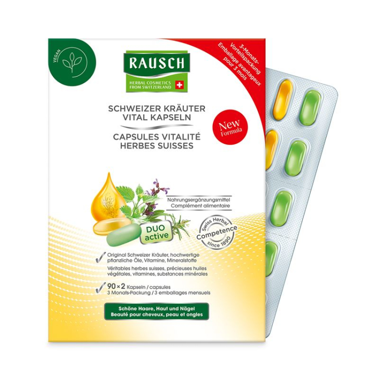 Rausch Vital Swiss Herbs Kapselit herbes suisses 3 kk P