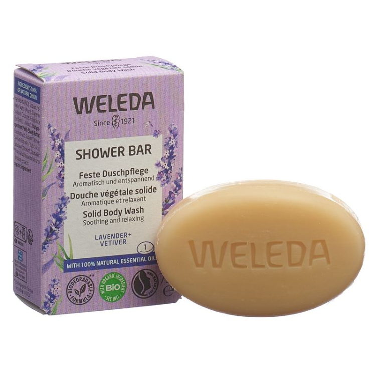 WELEDA Feste Duschpflege Lavanda+Vetiver