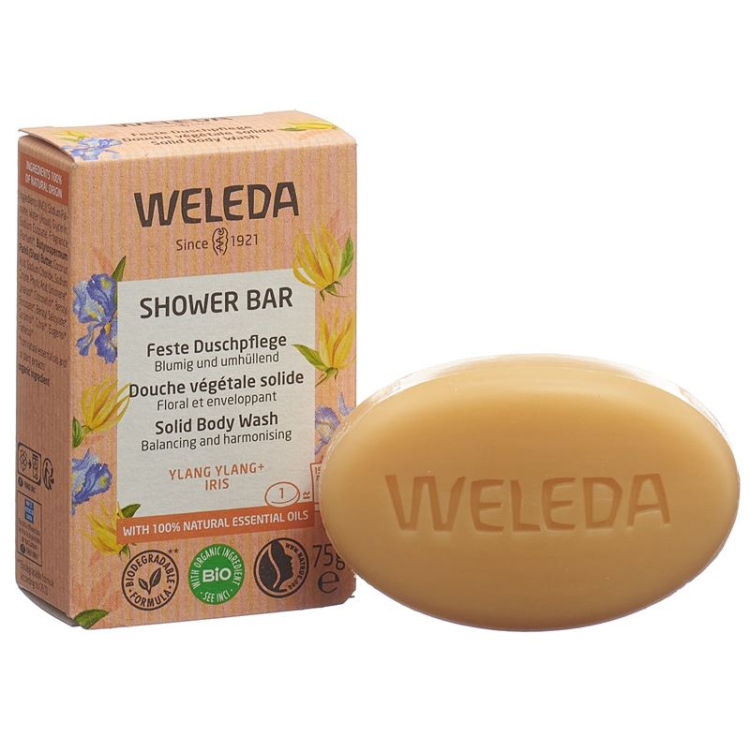 Weleda Feste Duschpflege 일랑일랑 + 아이리스 75g