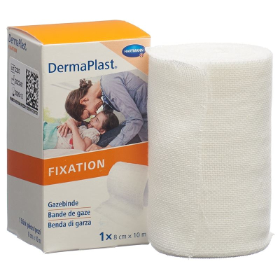 Dermaplast gazebinde festkantig 8cmx10m