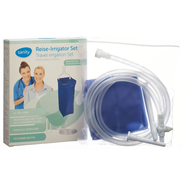 Sanity Irrigator Reise Set komplet 2L bag