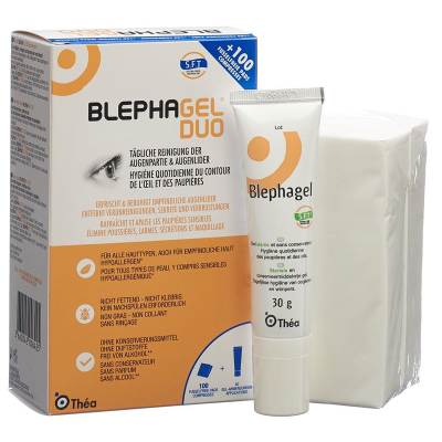 Blephagel duo gelis 30g + 100 įklotų