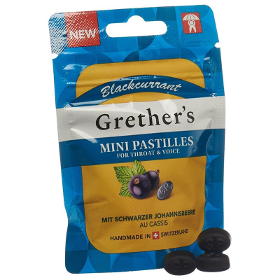 Grethers Pastilles sáček z černého rybízu 110g