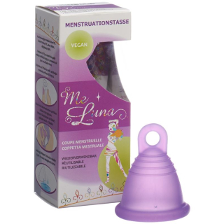 Me Luna menstrual cup Classic Sho XL ring Violet