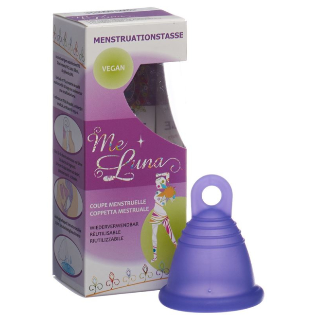 Me Luna menstrual cup Sport Shorty XL ring blue-violet