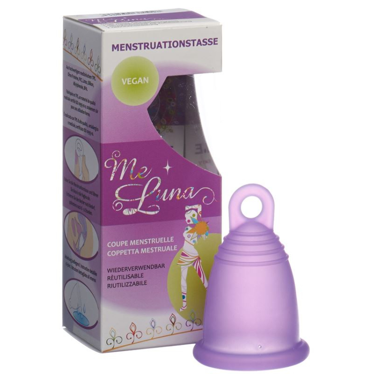 Me Luna menstrual cup Classic L ring Violet