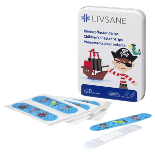 Livsane Children's Plaster Strips Pirate 20 pcs