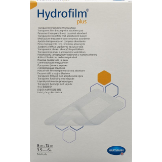 Hydrofilm PLUS waterproof wound dressing 9x15cm sterile 25 pcs
