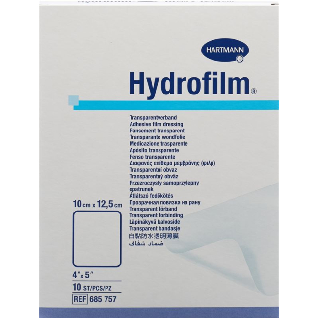 Hydrofilm Transparentverband 10x12.5cm 100 Stk