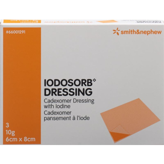 Iodosorb Dressing 10 ក្រាម 6x8 សង់ទីម៉ែត្រ 5 ភី