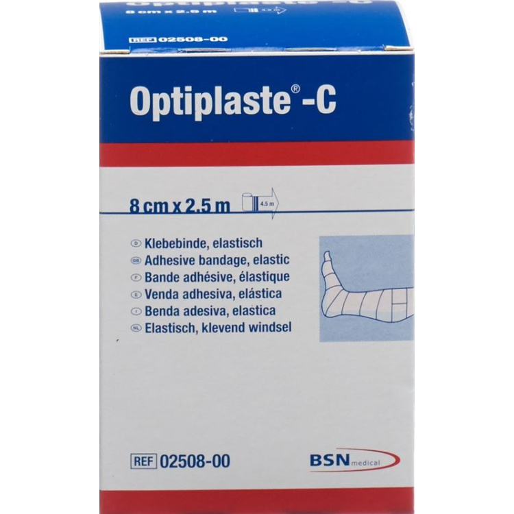 OPTIPLASTE-C კომპრესიული ბინტი 2.5მx8სმ