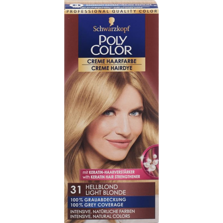 POLYCOLOR krim warna rambut 31 berambut perang