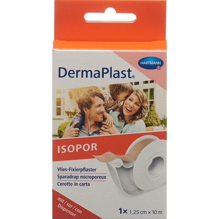 DERMAPLAST ISOPOR Fixierpf 1,25cmx10m vl hf