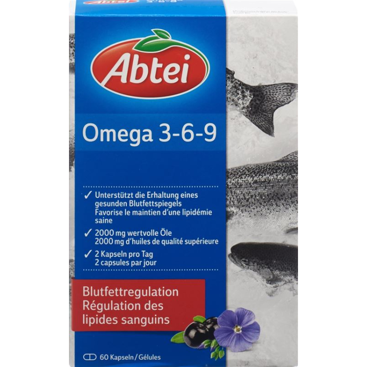 Abtei Omega 3-6-9 60 capsules