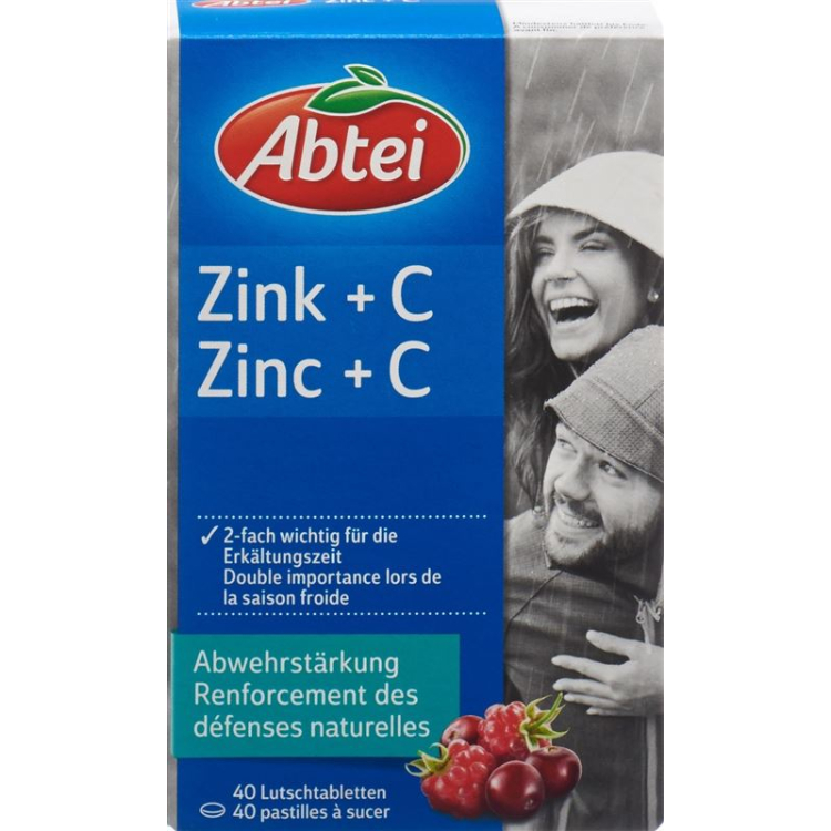 Abtei Zinc + C 40 lozenges