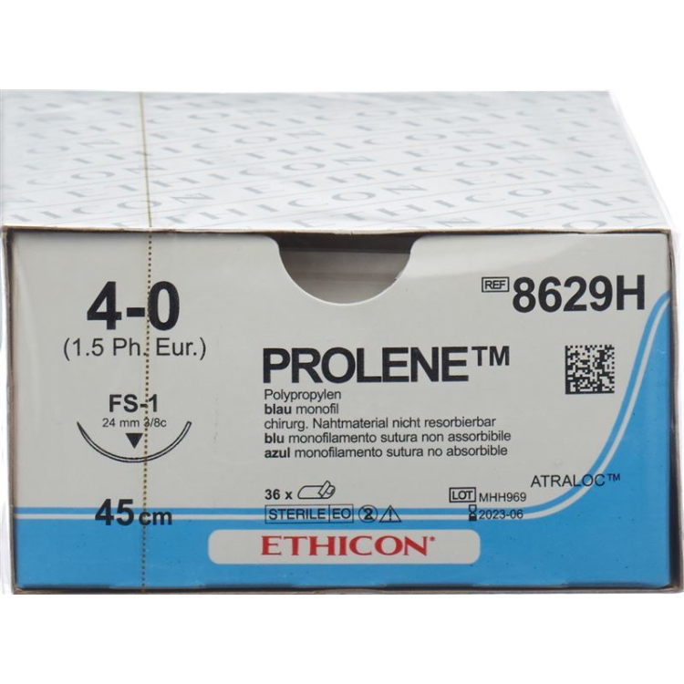 PROLENE 45cm xanh dương 4-0 FS-1 36 chiếc 8629 H