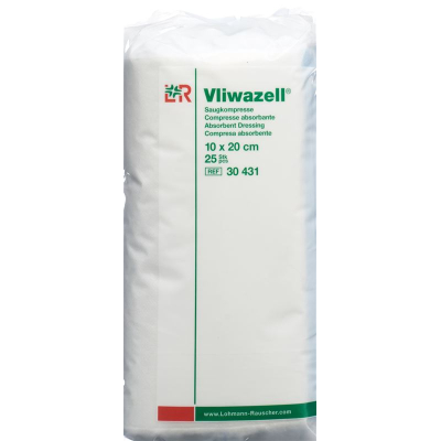 Vliwazell absorpční komprese 10x20cm 25 ks