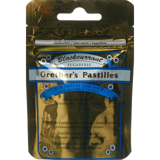 Grethers Pastilla de grosella negra ohne Zucker Btl 110 g