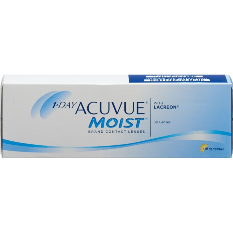 1-Day Acuvue Moist Tag -1.00dpt انحناء (BC) 8.50 30 قطعة