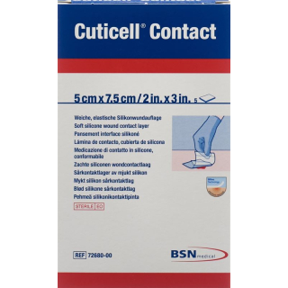 Contact Cuticell silicone dressing 5x7.5cm 5 pcs