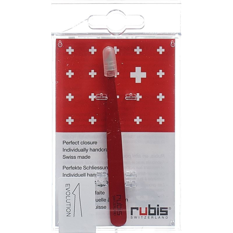 Rubis pincet evolution rood RVS