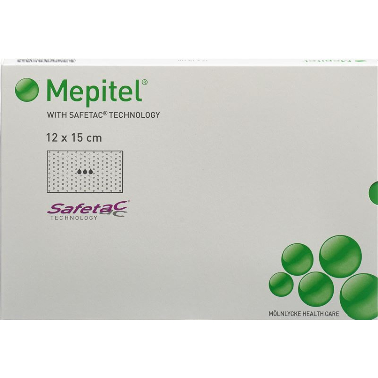 MEPITEL Wundauflage 12x15cm Silik Btl 5 Stk