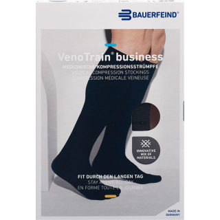 VenoTrain BUSINESS foot long AD KKL2 M normal / long closed toe anthracite 1 pair