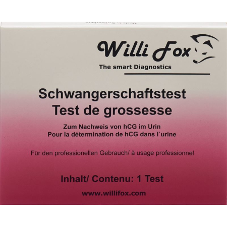 Willi Fox pregnancy test urine